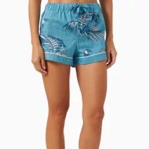 DESMOND & DEMPSEY Bocas Cotton PJ Short Size M Vacation Tropical Travel Lounge